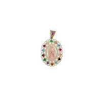 Rainbow Virgin Guadalupe Pendant (14K)