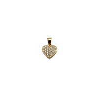Cubic Zirconia Heart Pendant (14K)