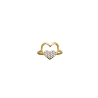 Double Heart Ring (14K)