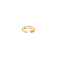 Open Heart Toe Ring (14K)