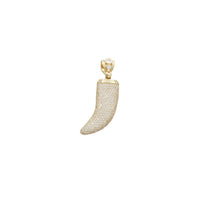 Iced-Out Italian Horn Pendant (10 K)