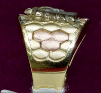 Double Horse Head Men's Ring 14K - Lucky Diamond 恆福珠寶金行 New York City 169 Canal Street 10013 Jewelry store Playboi Charlie Chinatown @luckydiamondny 2124311180