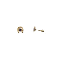 Horseshoe Stud Earrings (14K)