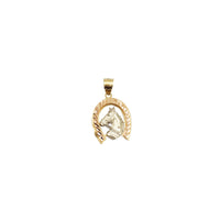 Horseshoe Style Horse Pendant (14K)