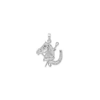 Horse Head with Horseshoe Pendant (925)