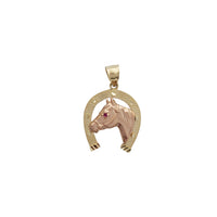 Two Tone Horseshoe Pendant (14K)
