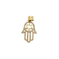 Hamsa with the Star David Pendant (14K)