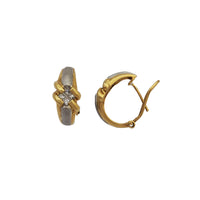 Two-Tone Diamond Earrings (14K)
