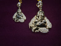 Iced Out Laughing Lotus Buddha Pendant 10K - Lucky Diamond 恆福珠寶金行 New York City 169 Canal Street 10013 Jewelry store Playboi Charlie Chinatown @luckydiamondny 2124311180