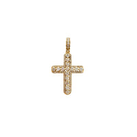 Iced-Out Diamond Cross Pendant (14K)