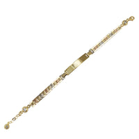 Tricolor ID Baby Fancy Bracelet (14K).