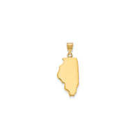 Plain Illinois State Pendant (14K)