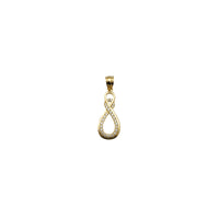 Yellow Gold CZ Infinity Pendant (14K)
