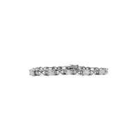 Radiant & Round Shape XOXO Bracelet (Silver)