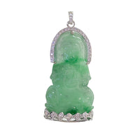 Diamond Jade Pendant (14K)