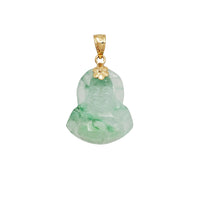 Jade Buddha Pendant (14K)