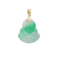 Jade Buddha Pendant (14K)