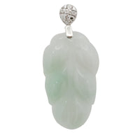 Leaf Jade Pendant (14K)