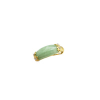 Rectangle Jade Pendant (14K)