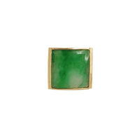 Square Jade Signet Ring (14K)