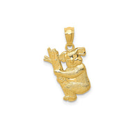 Textured Koala Pendant (14K)