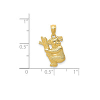 Textured Koala Pendant (14K)