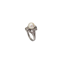 Ribbons Pearl Diamond Ring (14K)