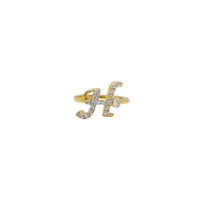 Initial Letter H Ring (14K)