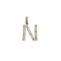 Baguette & Round Diamond Initial Letters (14K)