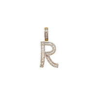 Baguette & Round Diamond Initial Letters (14K)