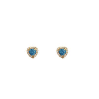Heart Stud Earrings (14K)