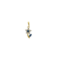 Evil Eye Flower Pendant (14K)