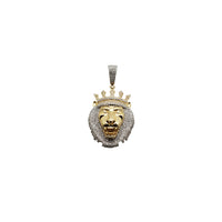 Diamond Lion Head Pendant (14K)