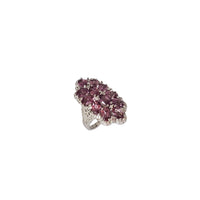 Pink Sapphire Cocktail Ring (Silver)