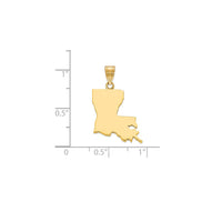 Plain Louisiana State Pendant (14K)