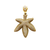 Iced-Out Marihuana Leaf (14K)