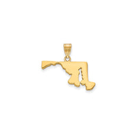 Plain Maryland State Pendant (14K)