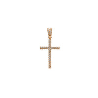 Rose Gold VS Diamond Cross Pendant (14K)