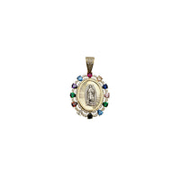 Multi-Color CZ Guadalupe Pendant (14K)