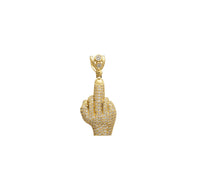 Middle Finger Pendant (14K)