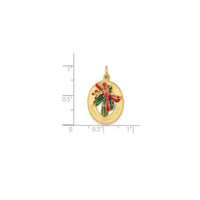 Enamel Mistletoe Pendant (14K)