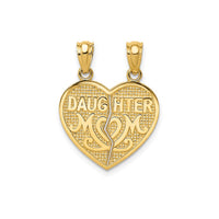 Break Apart Heart Mom & Daughter Pendant (14K)