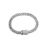 Iced-Out Monaco Bracelet (Silver)