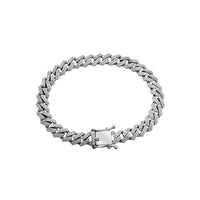Iced-Out Monaco Bracelet (Silver)
