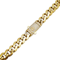 Zirconia Monaco Anklet Bracelet (14K)