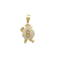 Iced Out Money Bag Pendant (14K)
