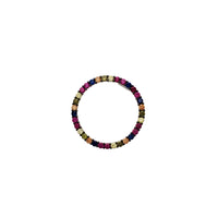 Multicolored Circle of Life Pendant (Silver)