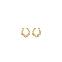Multiple Heart Hoop Earrings (14K)