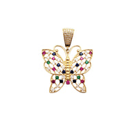 Multi-Color Butterfly Pendant (14K)