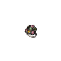 Multi-Color CZ Lady Ring (Silver).